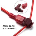 thumbnail image 1 of GQKB-2112-5 - KIT T-TAP CONN Rouge 22-18AWG avec Borne Mâle Entièrement Isolée (5 Pcs/pkg), 1 of 1