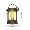 thumbnail image 3 of Solar Powered Courtyard Light Outdoor 28LED Flame Lantern Hollow Out Light Waterproof Wall Light Floor Mounted Projection, 3 of 8