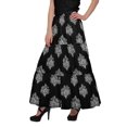 thumbnail image 4 of Moomaya Jupe Longue Imprimée pour Femmes Style Portefeuille Grande Taille Jupe Maxi à 3 Niveaux, 4 of 5
