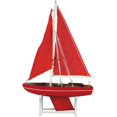 thumbnail image 2 of Handcrafted Model Ships en Bois Il Flotte Boussole Rubis Modèle Voilier 12", 2 of 2