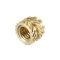 thumbnail image 5 of Uxcell 60 Pcs M3 x 4mm L x 5mm OD Uxcell Knurled Insert Nut Female Thread Brass Embedding Nut, 5 of 5
