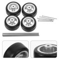 thumbnail image 2 of Silver Mini Car Wheels 4Pcs Star Shaped With Five Claws For Model Customization, 2 of 8
