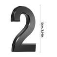 thumbnail image 2 of Penkiiy 3.94 Inch Stainless Steel Floating Metal House Numbers, Brushed Black Metal House Numbers and Letters, Modern Stainless Steel Address Numbers Letters for House Apartments, Hotels, Outside, 2 of 6