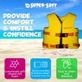 thumbnail image 3 of TRC Recreation Super Soft Child Size Small Life Jacket Swim Vest, Yellow, 3 of 7
