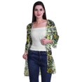 thumbnail image 2 of Moomaya Printed Georgette Beach Clothes For Women Short Shrug Cover Up Cardigan, 2 of 5