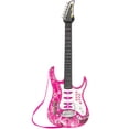 thumbnail image 3 of Kids Electric Guitar Play Set W/ MP3 Player, Microphone, Amp Children Musical Play Set- Pink, 3 of 5