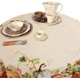 thumbnail image 4 of Fall Thanksgiving Tablecloth, Buffalo Plaid Thanksgiving Round Table Cloth 60 x 60 for Farmhouse Decor,Perfect for Kitchen Dinner, Restaurant ,Outdoor Holiday Picnic Table Cover, 4 of 5