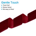thumbnail image 4 of Unique Bargains 1-1/2' 10 Yard Velvet Ribbon Polyester Single Face Spool Gift Wrap Craft Decoration Burgundy, 4 of 6