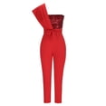 thumbnail image 4 of LSLJS Combinaison Sans Manches pour Femmes, Combinaison Décontractée Unie avec Ceinture, 4 of 8