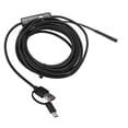 thumbnail image 4 of USB Endoscope, 5.5mm Diameter 3 In 1 IP67 Waterproof 67 Degree View 640 X 480 Resolution Snake Camera 6Pcs LED Lights Micro Interface USB Interface Type C Borescope For Pipelines, 4 of 8