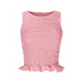 thumbnail image 4 of Trendy Women's Tanks And For Everyday Casual Wear Stylish Ruffled Hem Design Easy To With Pants Perfect For Spring And Summer Basic Piece, 4 of 6