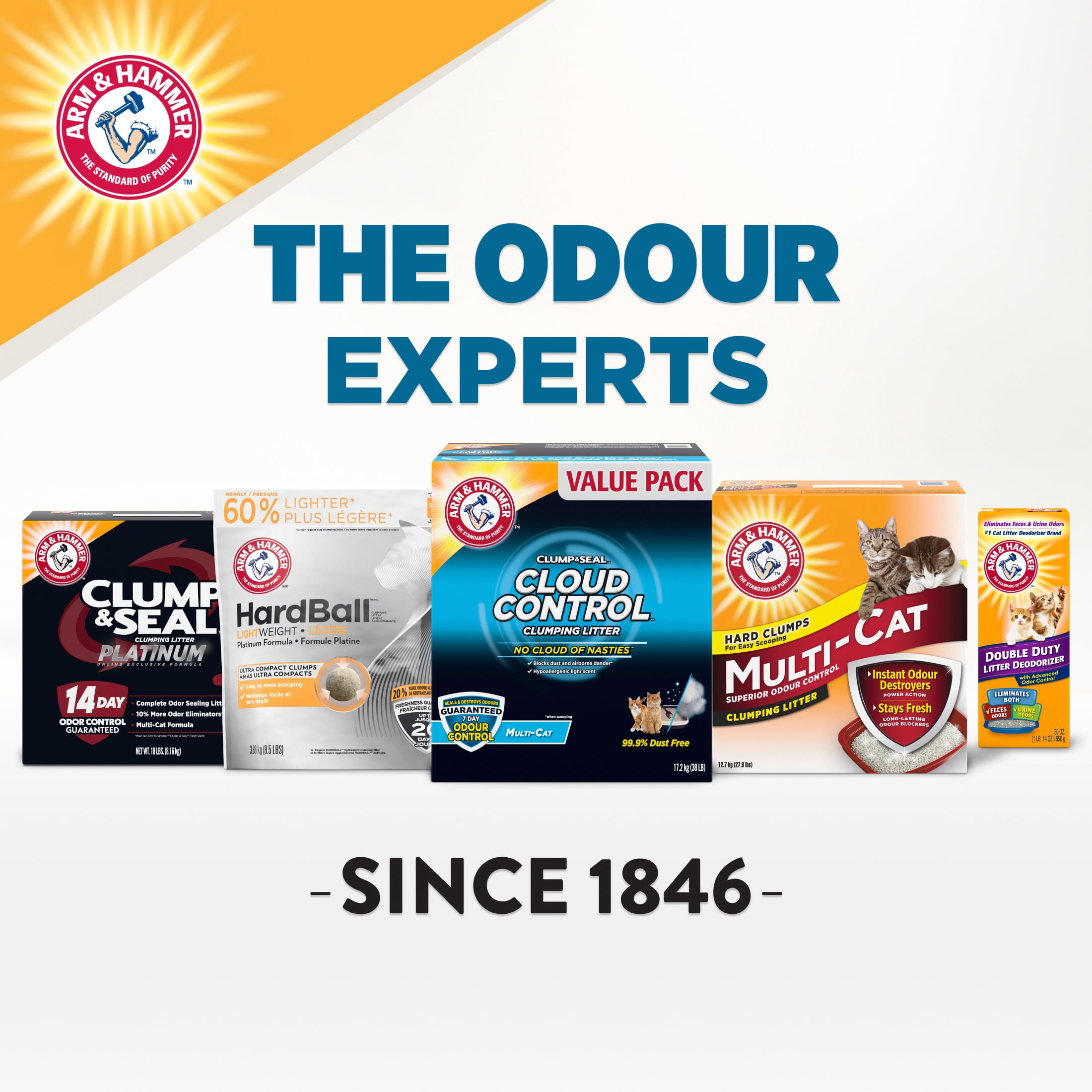 Arm & Hammer Cloud Control Breathe Easy Clumping Clay Cat Litter, 17.2 kg