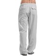 thumbnail image 3 of Faithtur Women´s Drawstring Pants, Summer Elastic Waist Solid Color Loose Lounge Pants with Pockets, 3 of 6