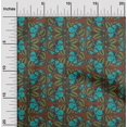 thumbnail image 1 of oneOone Viscose Chiffon Fabric Leaves & Floral Block Print Sewing Fabric BTY 42 Inch Wide, 1 of 4