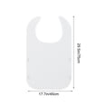 thumbnail image 3 of SLYNSHome Bavoirs pour Adultes avec Attrape-Miettes, Protège-Vêtements Lavable Réutilisable Imperméable pour l'Alimentation Bavoirs pour Adultes - Blanc, 3 of 6