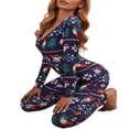 thumbnail image 4 of Combinaison Pyjama pour Femmes de Noël, Dessin Animé, une-Pièce, Vêtement de Nuit, 4 of 6