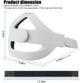 thumbnail image 2 of Graflsoa Comfortable White VR Headband for Oculus Quest 2 - Lightweight ABS Replacement Strap, 2 of 7
