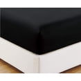 thumbnail image 1 of Alive Pixels Flat Sheet Black Solid 100 Percent Cotton 1-Pc 200TC (Queen, Black), 1 of 5