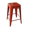 thumbnail image 2 of AmeriHome BS24ORNGS Tabouret de Bar en Métal Orange Loft 24 Pouces, 2 of 2
