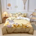 thumbnail image 2 of E Easter 3-Piece Bedding Set With Bunny And Egg Patterns, Includes 1 Duvet Cover And 2 Pillowcases, Soft Fabric For Twin Full Queen Bed, Machine Washable, 2 of 6