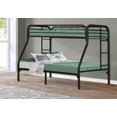 thumbnail image 1 of Monarch Specialties Twin over Full Bunk Bed, Black, 1 of 3