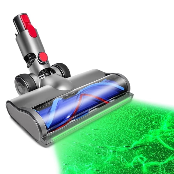 wanvieonet Head Replacement Parts Compatible with Dyson V7 V8 V10 V11 V15 Vacuum Cleaner, Upgrade Anti-Tangle, Brush with Green L