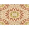 thumbnail image 1 of Ahgly Company Tapis d'Intérieur Rectangulaire Transitionnel Orange Lavable à la Machine, 2 Pieds x 4 Pieds, 1 of 7