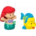 thumbnail image 3 of Disney Princess Ariel & Flounder Little People Figure Set, 2 Toddler Toys, 3 of 6
