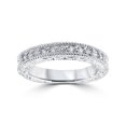 thumbnail image 2 of 1 1/2ct Diamond Engagement Ring & Matching Vintage Wedding Band Set White Gold, 2 of 4