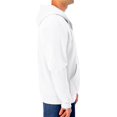 thumbnail image 2 of Jerzees Men's Adult Full Zip Hooded Sweatshirt X Sizes, White, 2X, 2 of 5