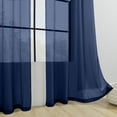 thumbnail image 4 of ZENGHUIJ Solid-Color Double-String Polyester Curtain Sheers Semi-Sheer Curtains Rod-Pocket Style Semi-Sheer Curtains, 4 of 6