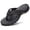 Black, variant on HOBIBEAR Mens Flip Flop Thong Sandals Indoor and Outdoor(Size 7.5-14Men)