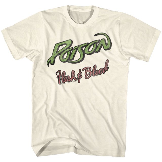 T-Shirt Naturel pour Adulte Poison Flesh And Blood