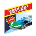 thumbnail image 3 of Hot Wheels Color Crashers Cyber Speeder Vehicle, 10-Inch Blue Motorized Toy Car with Lights and Realistic Racing Sounds, 3 of 5