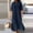 Navy - Women Dresses, Women's Dress, variant on CFLVAEK Women Cotton Linen Dresses Casual Button Down Maxi Dress Loose Short Sleeve Collared Henley Dresses Lightweight Solid Beach Dress with Pockets Navy XL