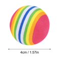 thumbnail image 2 of SIfdSeng Jouet Interactif pour Chat Boule Arc-en-Ciel en Mousse Rayée Jouet de Dentition pour Chiots Grandes Races Jouets pour Filles Chien Jouets pour Chiots Chien Résistant, 2 of 7