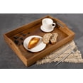 thumbnail image 5 of Home Trends Acacia Wood Squary Tray, 16.92 x 11.73 x 3.07inch, Natural Acacia Wood, 5 of 5