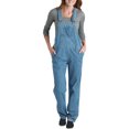 thumbnail image 1 of Dickies Womens Relaxed Fit Straight Leg Bib Overalls, M, Medium Stonewash, 1 of 1
