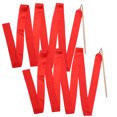 thumbnail image 1 of Rhythmic Dancing Ribbon for Kids in Red Satin Material 4m Long Ideal for Gymnastics and Dance, 1 of 8