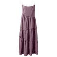 thumbnail image 4 of Gspmoly Robes Décontractées pour Femmes, Robe d'Été Décontractée Ample pour Femmes à Bretelles, Longue Maxi de Plage, Robes d'Été pour Femmes, Robes de Soirée pour Femmes, Offres Hebdomadaires, 4 of 6