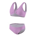 thumbnail image 1 of MIASHUI Girls Bikini Swimsuits Two Piece Bathing Suit for Kids Swimwear Set,Purple,10 Years, 1 of 6