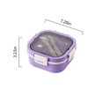 thumbnail image 3 of EGNMCR Lunch Box Kids,Bento Box Adult Lunch Box,Lunch Containers For Adults/Kids/Toddler,1200ML-5 Compartment Bento Lunch Box,Built-In Reusable Spoon & BPA-Free, Mother's Day Gift Ideas, 3 of 9