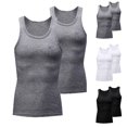 thumbnail image 1 of TIMIFIS Mens Tank Top Casual Basic Workout Sleeveless Undershirt Summer Solid Color Crew Neck Athletic Muscle A-Shirt, 2 Pack, 1 of 5