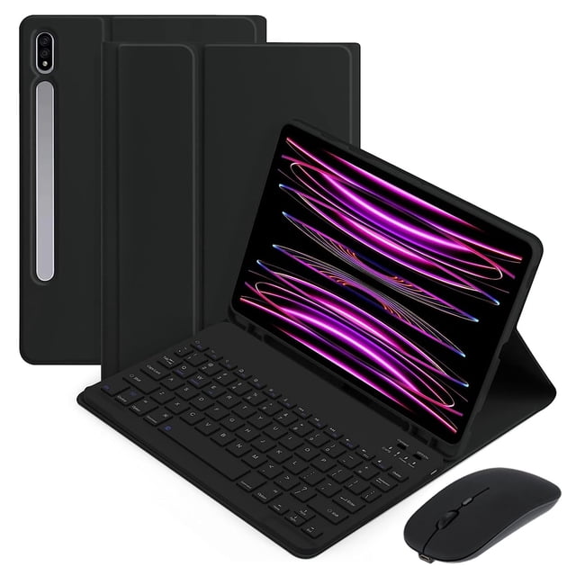 Étui de Protection pour Tablette Tab S9 Series avec Clavier et Souris, Touches ABS 80