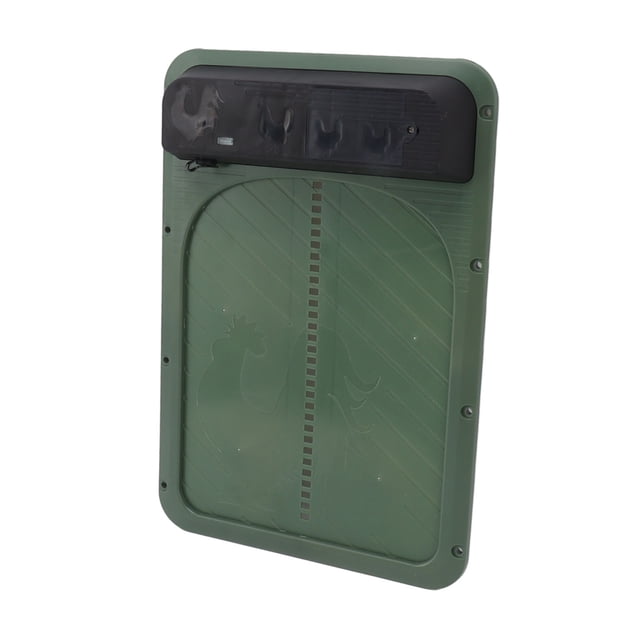 Automatic Chicken Coop Door with Solar Powered Light Sensor and Battery Opener