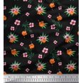 thumbnail image 1 of Soimoi Poly Georgette Fabric Leaves & Floral Decor Fabric Printed Yard 42 Inch Wide, 1 of 5