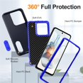 thumbnail image 4 of For Motorola Moto G Play 2025 Case, Moto G Play 2025 Phone Case With Built In Kickstand, Shockproof/Dustproof/Drop Proof Heavy Duty Military-Grade Rugged Protective Cover For Moto G Play 2025,Blue, 4 of 9