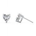 thumbnail image 2 of Heart Birthstone Stud Earrings, 2 of 4