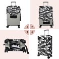 thumbnail image 4 of Travel Luggage Cover Suitcase Protector Fits 18-32 Inch Luggage Wheel Covers Patterned Travel Related Items Flower Luggage Protector Elastic Luggage Anti-scratch Suitcase Cover XL, 4 of 5
