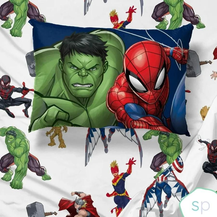 Avengers Ensemble de Draps 3-Pièces pour Lit 1 Place